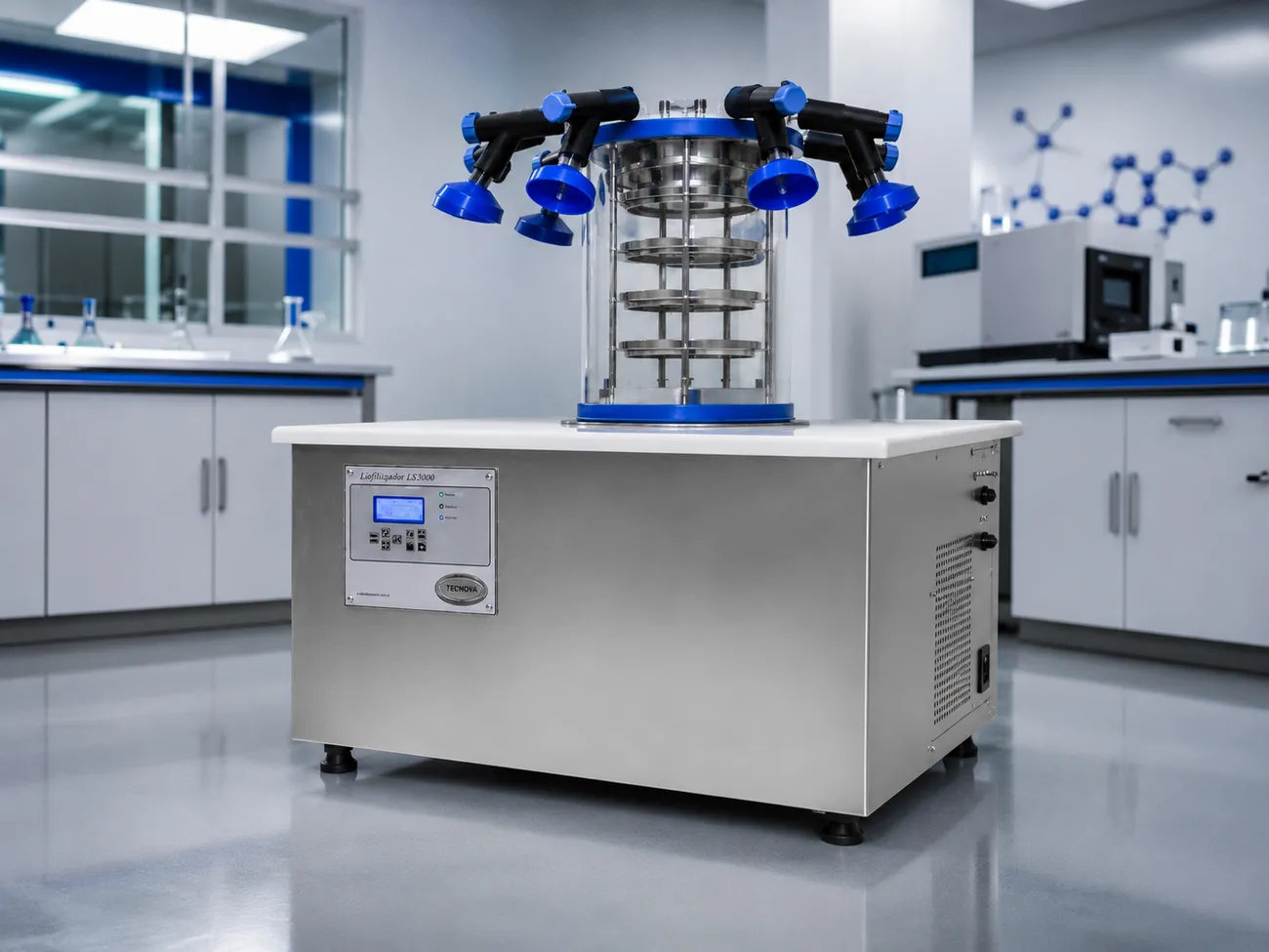 Liofilizador LS X.000 em laboratório de pesquisa